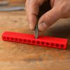 5pcs 12 Holes Bit Storage Case 1/4 Inch Bit Holder Organizer  For 1/4" Hex Shank Bits