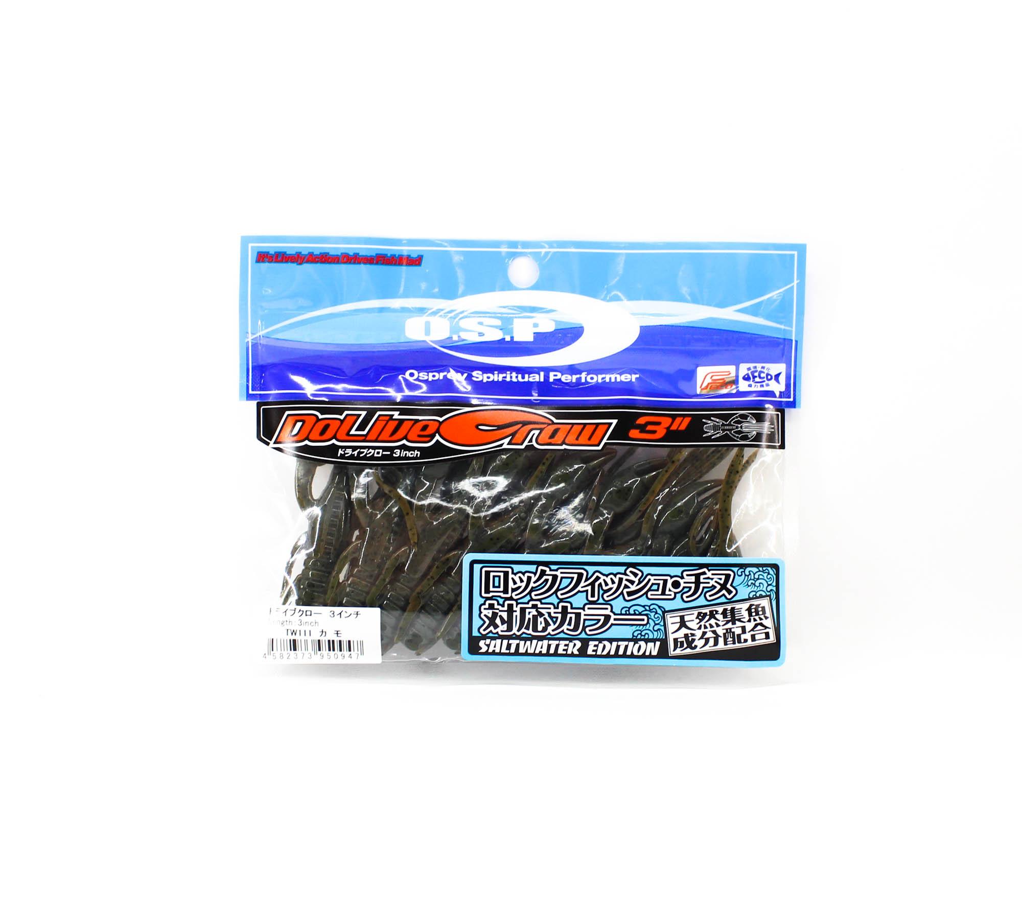 

OSP Soft Lure Dolive Craw SW 3 Inches TW-111 (0947)