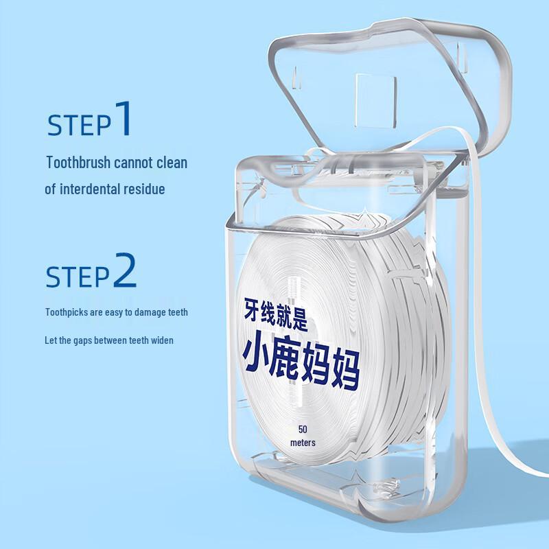 FAWNMUM Portable Flat Dental Floss