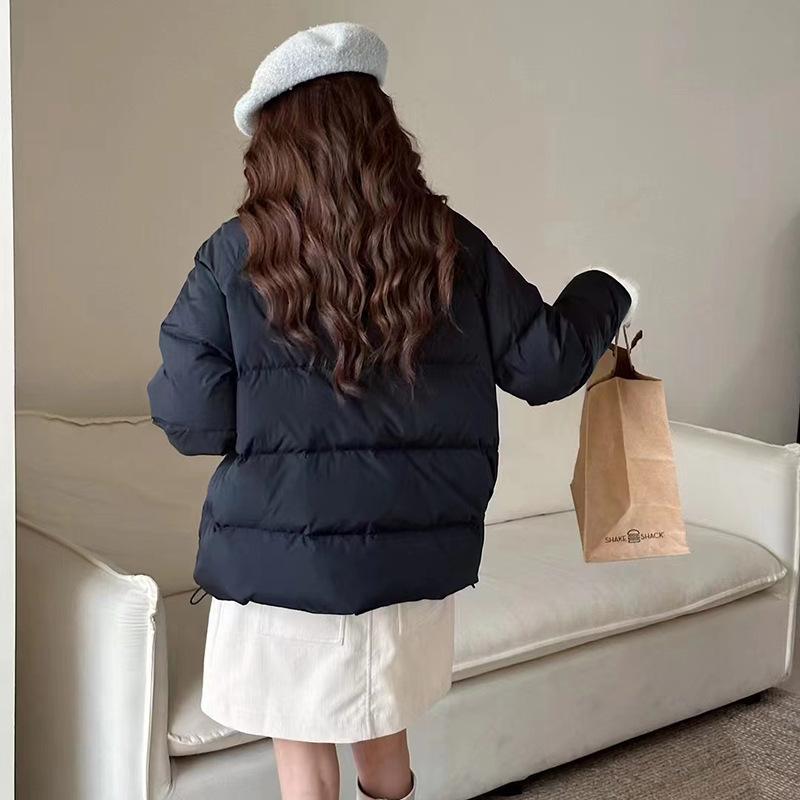 High-end White Duck Down Mink Hair Down Jacket Women's Winter Fashion Short Stand-up Collar Sweet Warm Small Coat