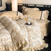 Ultra-Thick Warm Autumn/Winter Velvet Carved 4-Piece Bedding Set - Class A, Anti-Static, Ideal for Mother and Baby.