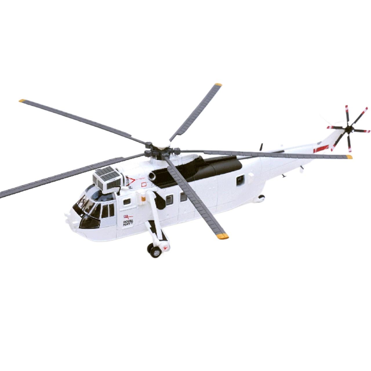 

1/72 14008LC SH-3 (S-61) Helicopter Model with White UN Coating Static Finished Product Model белый