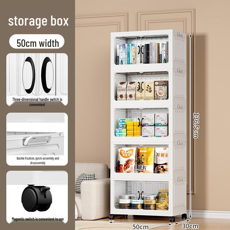 

Foldable Large Capacity Storage Box for Clothes, Quilts, and Toys Single Layer, Easy Installation