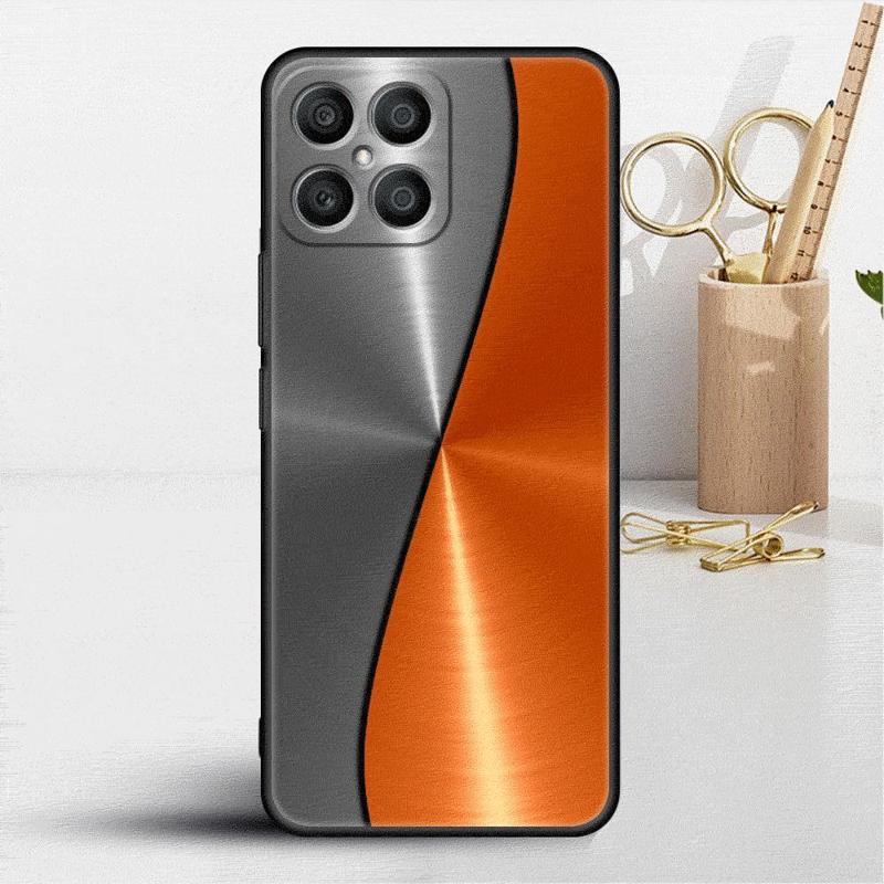 Dark Brushed Metal Texture Cool Print Case For Honor X8 X8a 90 X9a 8X 70 50 20 Magic5 Pro 9X P60 P50 Black Soft Phone Funda