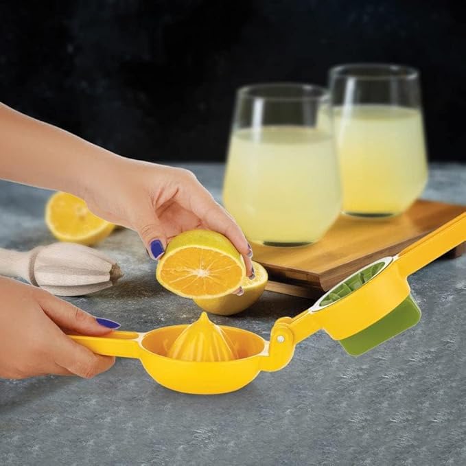 RSINC Fruit Squeezer and Juicer, Juice from Fruit in One Compact Design | Manual Squeeze and Twist Hand Juicer Machine for Lemon, Orange
