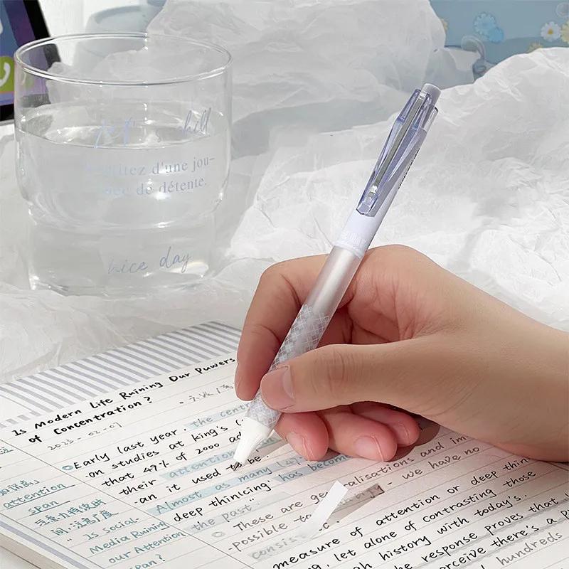 6 ks/sada Módní gelové pero Krásné Módní Papírnictví Gelové pero 0,5 mm Černé inkoustové pero Zpátky do školy Studentské potřeby