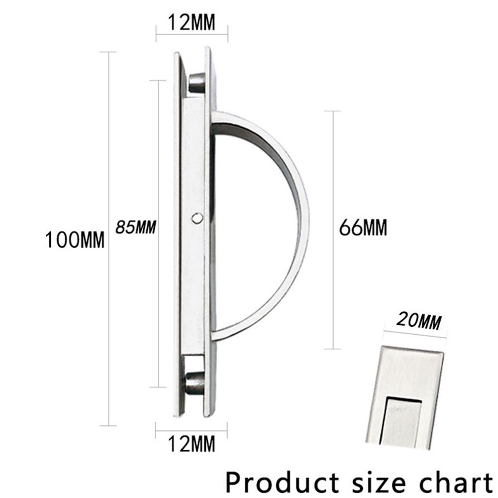 Cabinet Hardware Rotating Hidden Handle Recessed Tatami Handles Rotate Floor Cabinet Concealed Sliding Door Furniture Fittings