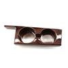 Double Cup Bracket On The Center Front Console Peach Wood/Carbon Fiber Pattern For BMW E39 525i 528i 530i 540i M5 1997-2003
