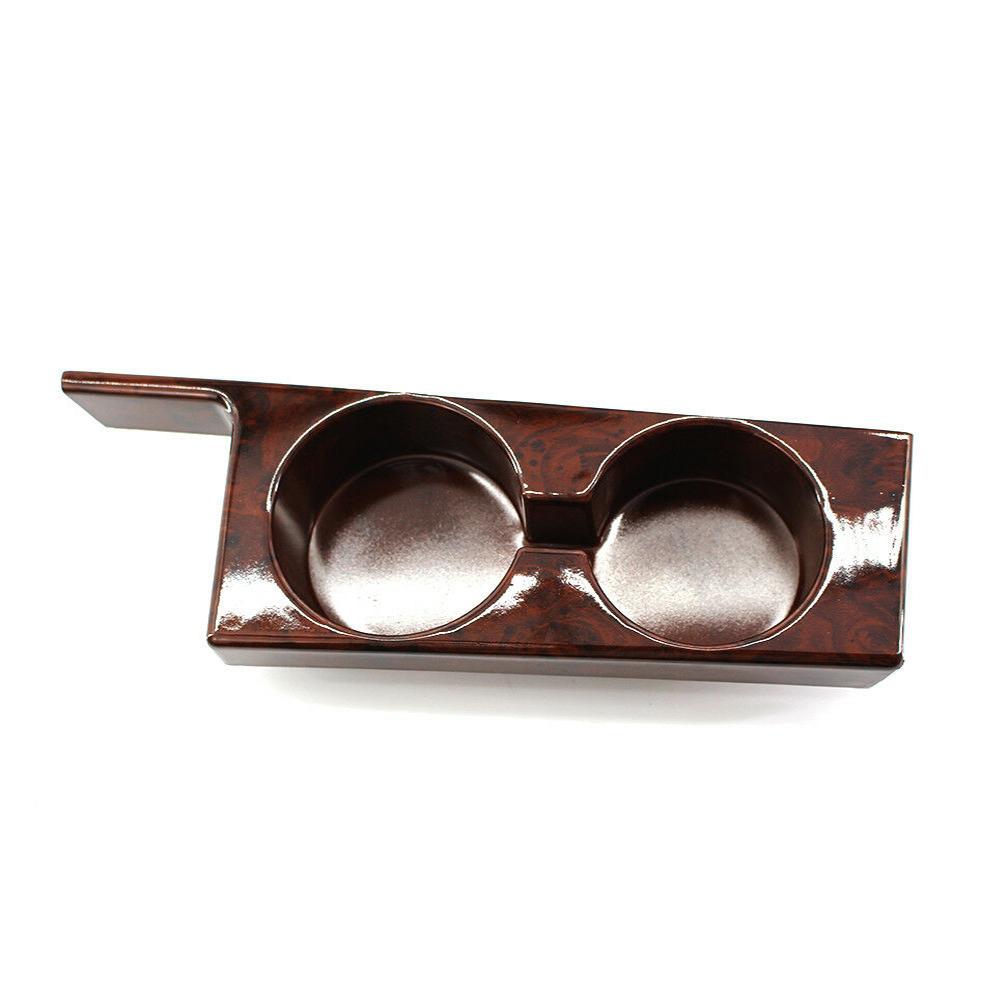 Double Cup Bracket On The Center Front Console Peach Wood/Carbon Fiber Pattern For BMW E39 525i 528i 530i 540i M5 1997-2003