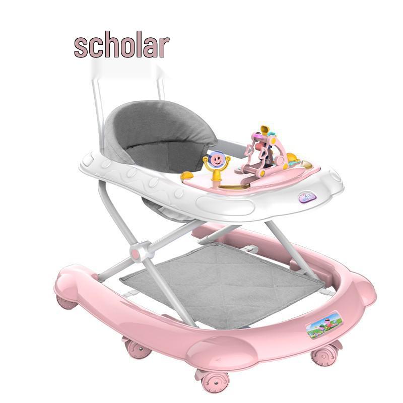 Multifunctional Anti-Tip Baby Walker with U-Shaped Pushchair