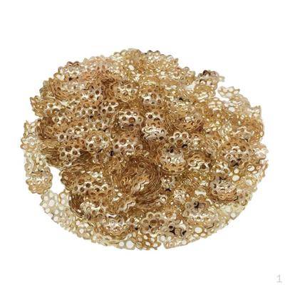 300x 6/8mm Koncovky na korálky Náhrdelník Náramek Náušnice Konec