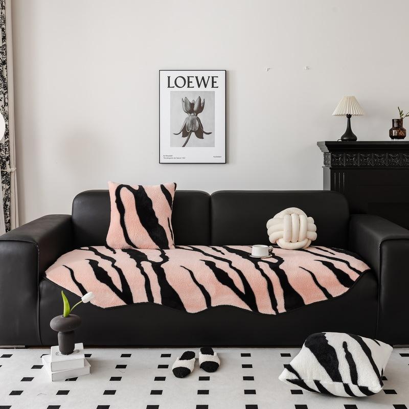 [Soft Tutu Fleece] Special-Shaped Sofa Cushion, Autumn And Winter Plush Non-Slip Seat Cushion, High-End Sofa Cover Cover Cloth