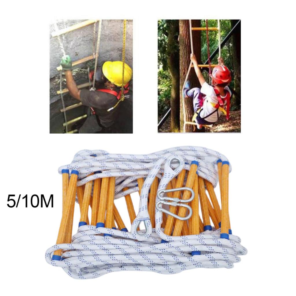 Ladder Soft Rope Reusable Kids Adults Fast to Flame Resistant for Outdoor Engineering Residential