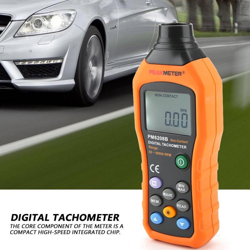 PM6208B Digital Non-Contact Tachometer RPM Speed Meter Revolution Meter Auoeer Digital Tachometer PM6208B Digital Non-Contact Tachometer RPM Speed Meter Revolution Meter Auoeer Digital Tachometer