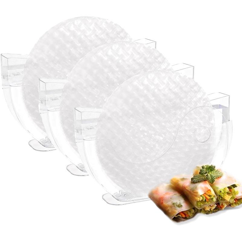 Spring Roll Water Dipper for Rice Paper Wrappers Rice Paper Water Bowl Dipper Spring Roll Maker for Rice Wraps for Spring Rolls Rice Sheets for 3PCS
