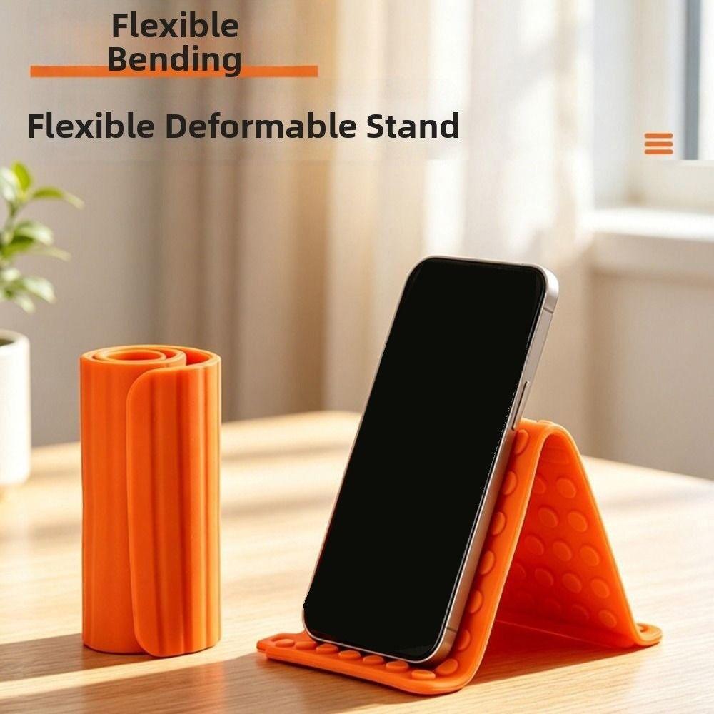 Flexible Silicone Phone Holder Bendable Smartphones Support Bracket for Mobile Phone Tablets
