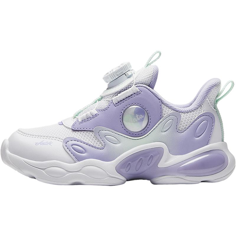 Anta Kids Synthetic Leather Mesh Comfortable Versatile Trendy Fun Light-Up Shoes Lightweight Shock Absorption Low-Top Kids Running Shoes A22449968