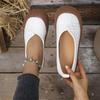 Fashion Top-Grain Soft Leather & Soft Sole, Anti-Slip & Wear-Resistant, Comfortable Flat Shallow Mouth Retro Casual Shoes