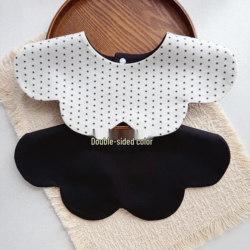 Storyme Double-Sided Korean Baby Drool Bib With Side Label, Suitable for 0-2 Years