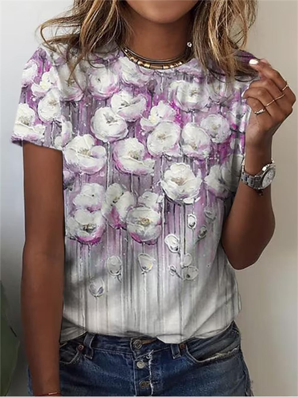 Летняя женская футболка с коротким рукавом — фото 7