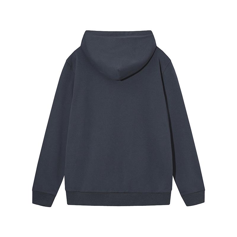 Stone Island Unisex Classic Solid Color Badge Hoodie Sweatshirt