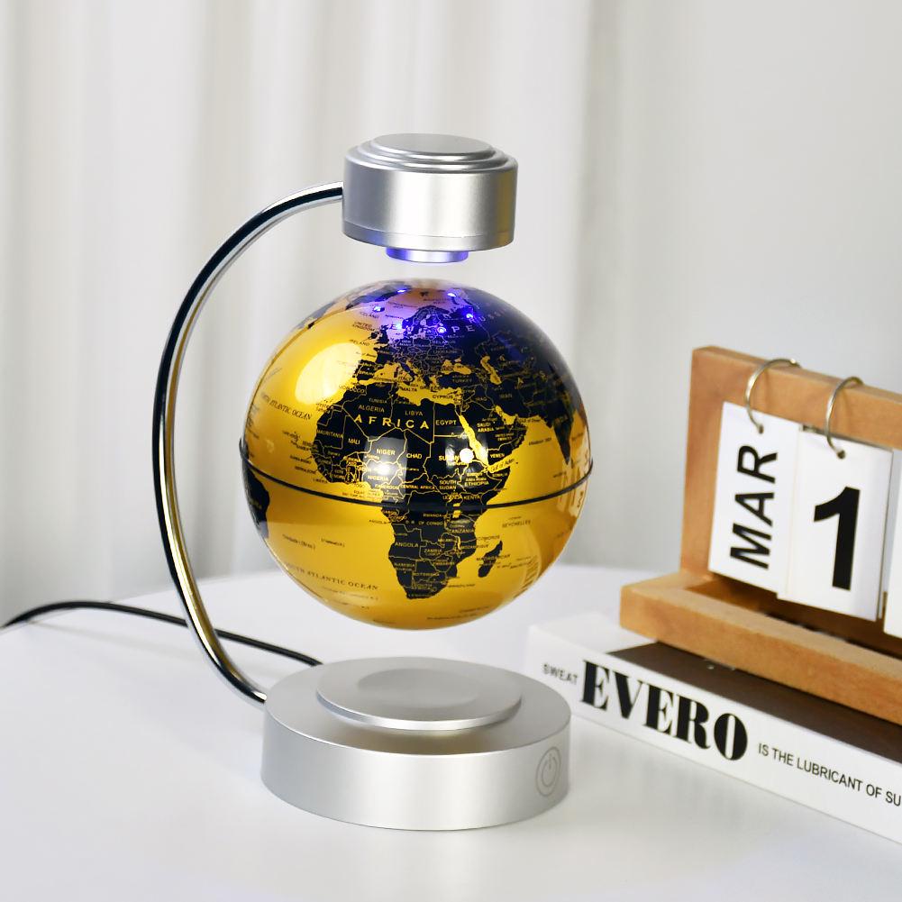 

Large Magnetic Levitation Globe Night Light – Illuminated Science Gift for Students & Offices English Plug - EU