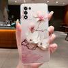 Back Cover For OPPO K9S Realme Q3S Q3t 5G Clear Phone Case Luxury Fashion Butterfly Flower Transparent Soft Silicone TPU Casing