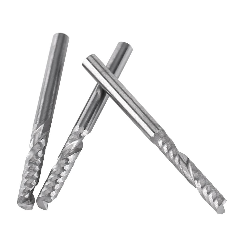 Xinwoer End Mill,Tungsten Carbide Single Flute End Mill Spira3.175x17mm 10pcs Xinwoer End Mill,Tungsten Carbide Single Flute End Mill Spira3.175x17mm 10pcs