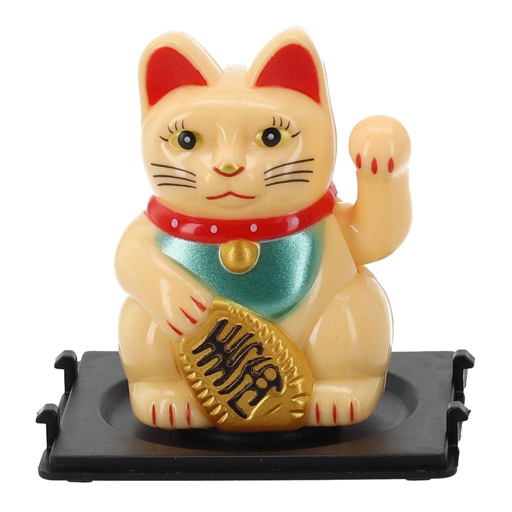Lucky Cat Ornament Vehicle Accessories Automatic Waving Cartoon