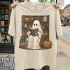 Ghost Reading Halloween T-Shirt