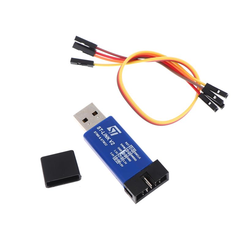 1/2/3 Stück St Link V2 Link Stlink Stm8 Stm32 Simulator Download Programmierer Mit Abdeckung Kabel Emulator Download Dupont Kabel