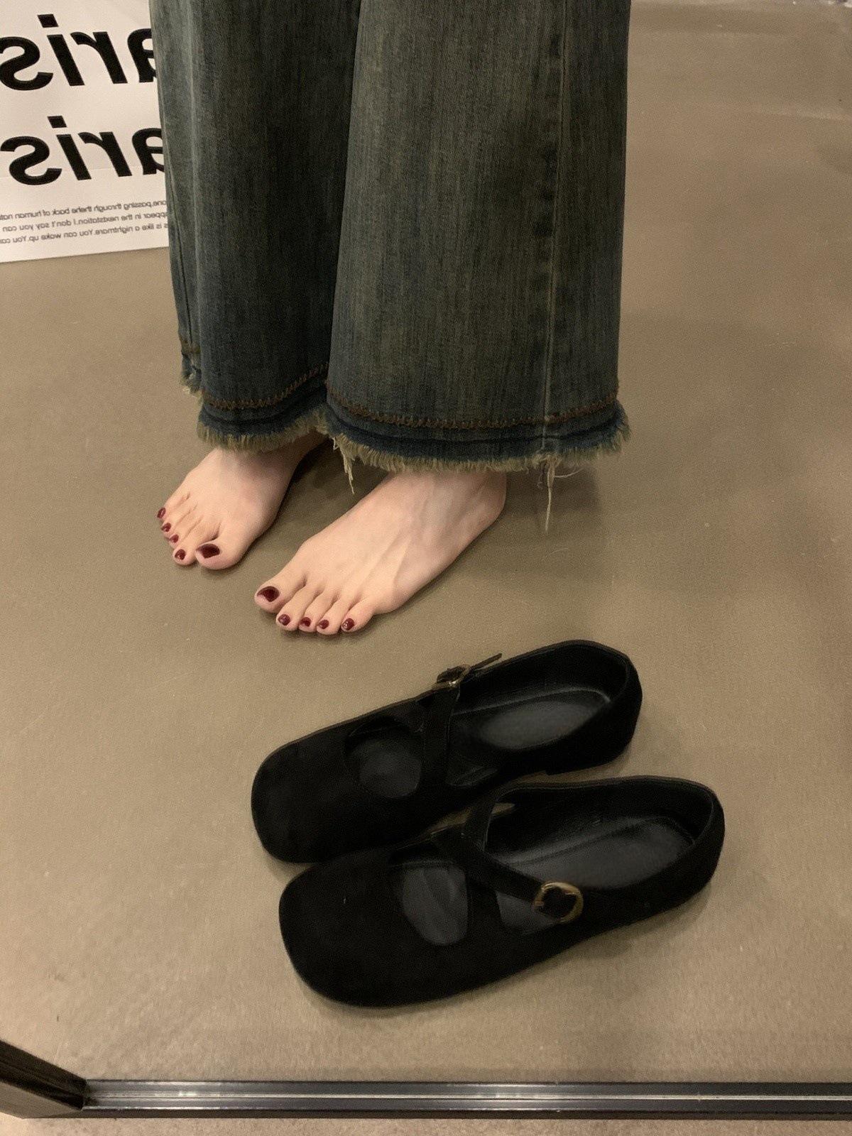 

Нежные сказочные туфли Мэри Джейн женские осень 2024 новый французский темперамент элегантный леопардовый принт внутренний рост увеличение вечерние туфли 40 чёрный