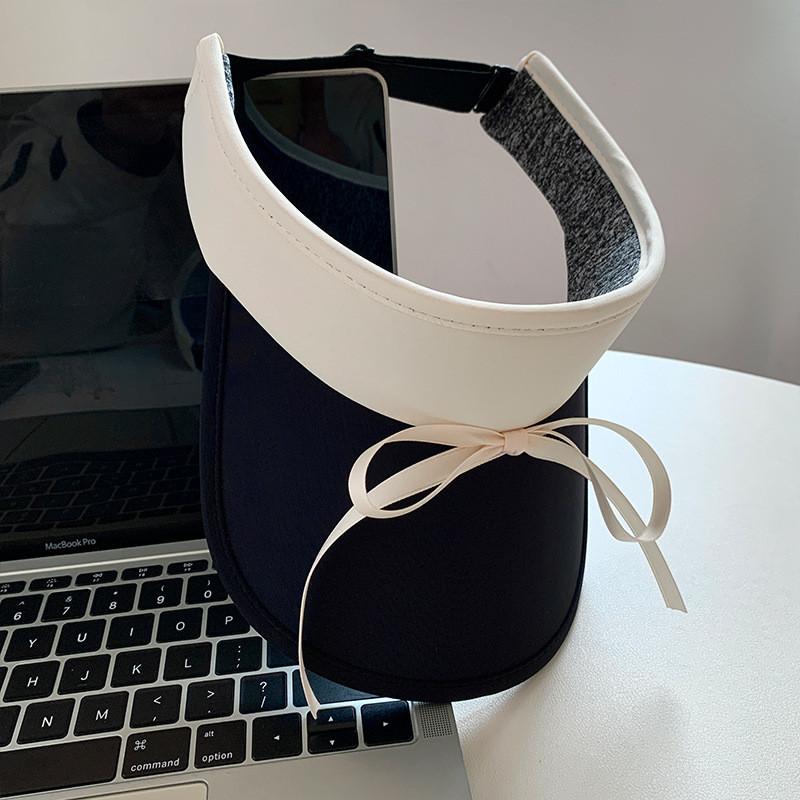 Adorable Summer Sun Protection Hat With Bow Tie And Embroidery Adults For