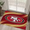 San Francisco 49ers Design Kristall Samt Teppich Gemütlich Nicht?Rutschfester Teppich mit Aufdruck für Schlafzimmer Wohnzimmer Eingang