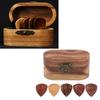 Wood Acoustic Guitar Pick Plectrum Hearted Shape Picks Wood, Handmade, Groove Design,Excellent Gift
