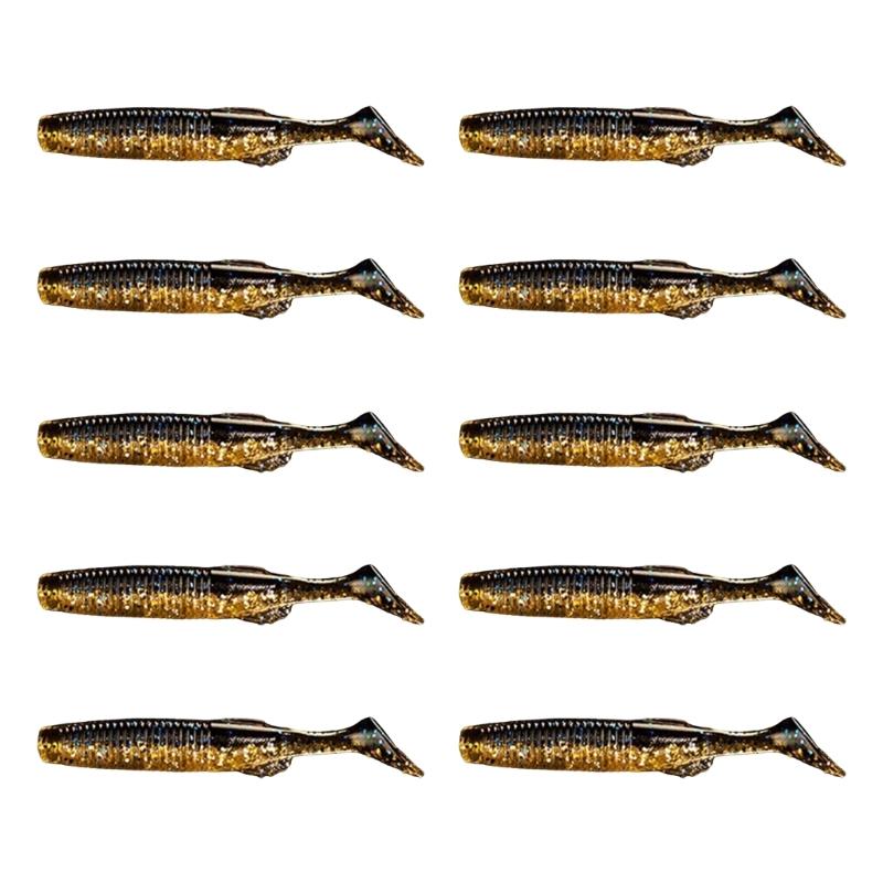 10Pcs Paddle Tail Swimbaits Competitive T Tail Soft Baits Soft Fishing Lures Artificial Wobbler Baits Enduring