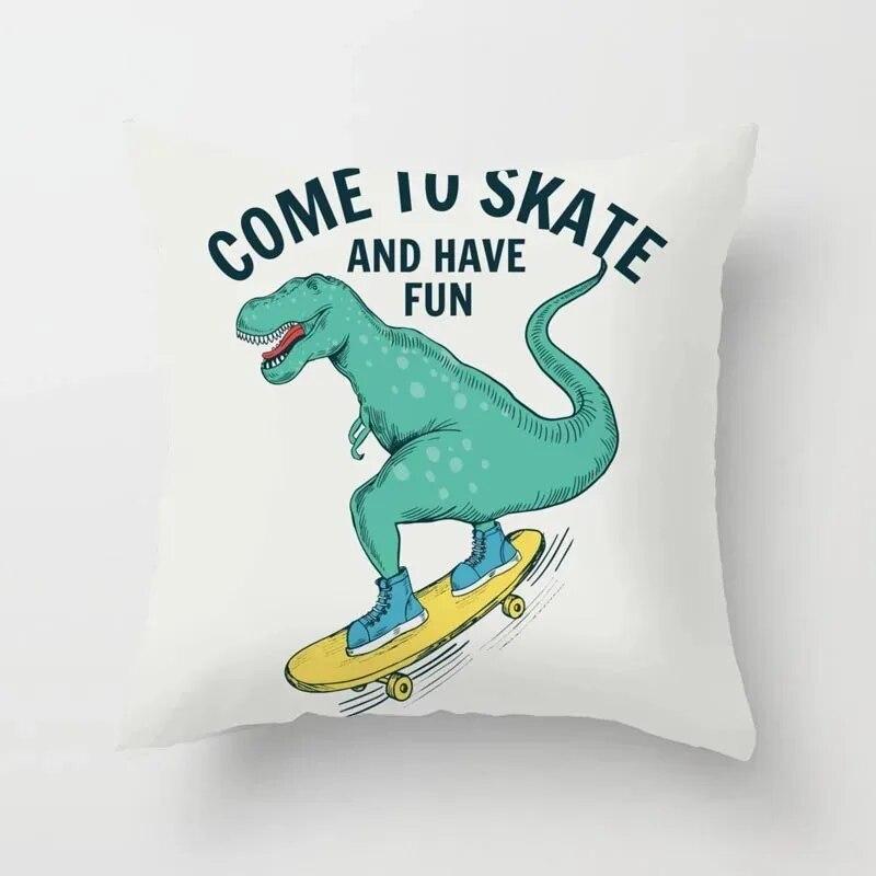Office Dinosaur Sofa Pillowcase Cushion Cover Pillowcase Cushion Cover Sofa Bed Home Decoration Living Room Car