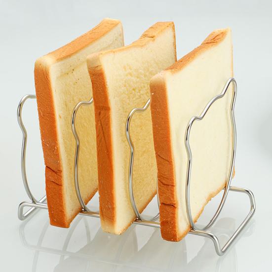 Bear-Shaped Toast Rack Stainless Steel 6-Slice Bread Holder For Air