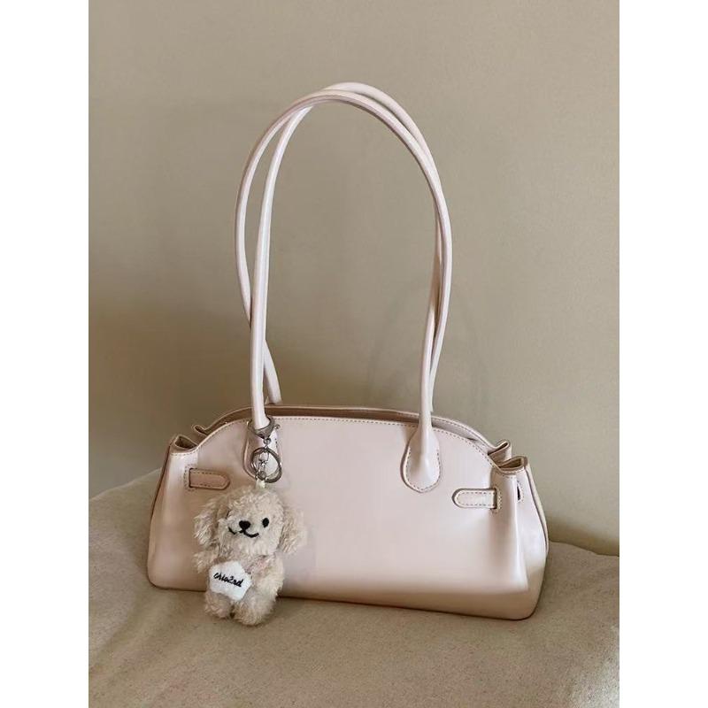 

Сумка-подмышка с надписью «Love Words» белого персикового цвета, женская нишевая и высококачественная ручная сумка через плечо