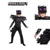 Minecraft Ender Kid Dragon Cosplay Jumpsuit Mask Party Fancy Gifts Halloween