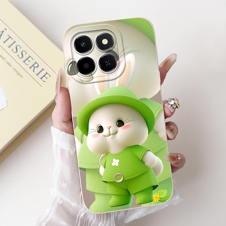 For Cover Honor X6c Phone Case Cute Cartoon Rabbit Love Heart Shockproof Funda For HonorX6c 4G NIC-LX1 NIC-LX2 NIC-LX3 X 6c Capa