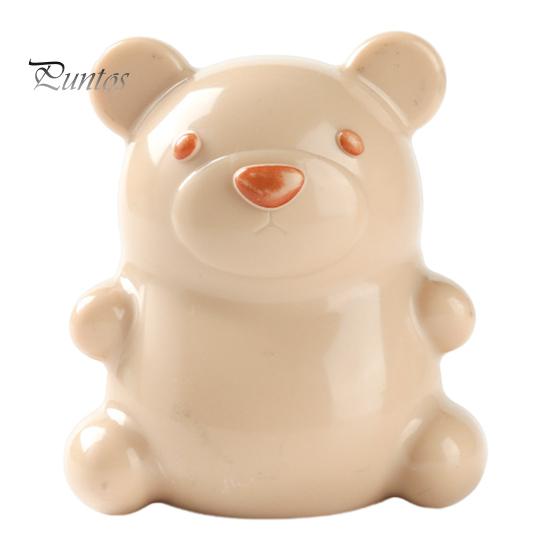 

Щетка для ногтей с ручкой в форме мультяшного медведя, щетка для чистки ногтей для детей и взрослых, мягкая массажная щетка с щетиной бежевый