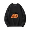 Halloween Themed Men's Printed Crewneck Sweatshirt with Fun Print Pattern, Loose Fit Long Sleeve Pullover