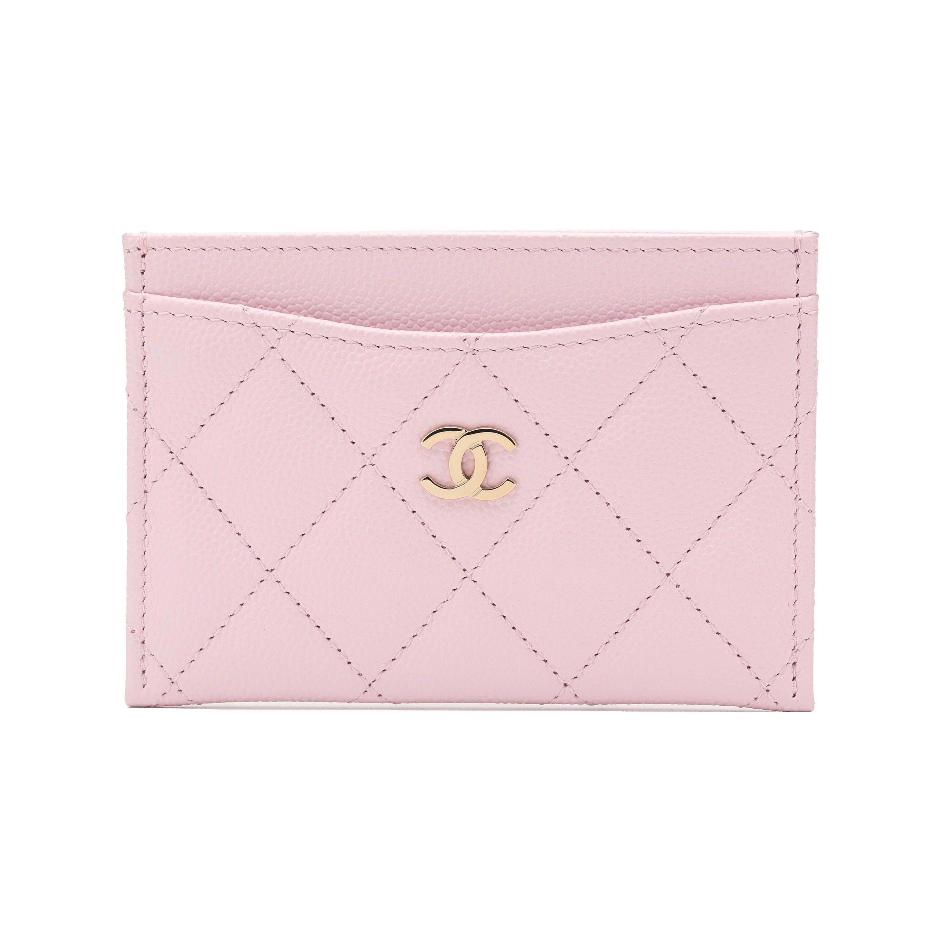 

Chanel Diamond Quilted Gold Logo Grainy Leather Wallet Women Wallet Pink AP0213-Y33352-NG750 Box(Basic Set+Box)