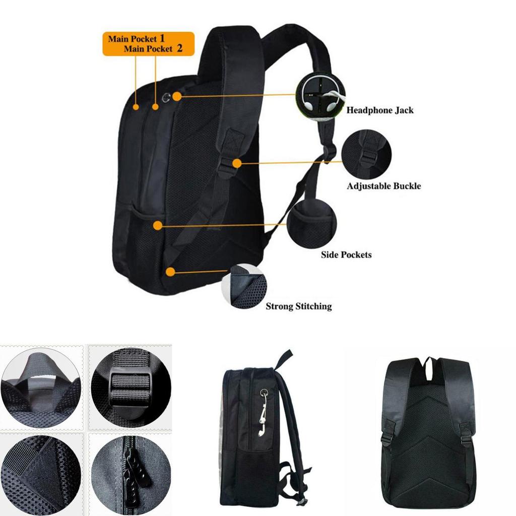 Durable 17-inch Undertale Sans Backpack For Kids With Adjustable Straps And Stylish Design