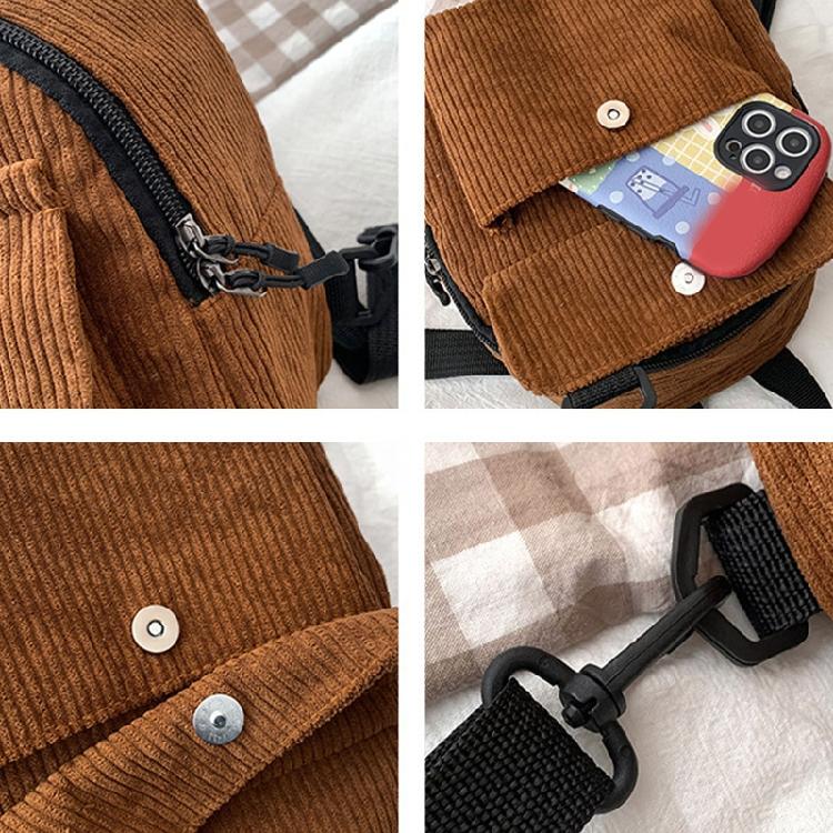 Mochila Veludo Rucksack Cor Sólida Bolsa Escolar para Trabalho Escola Biblioteca