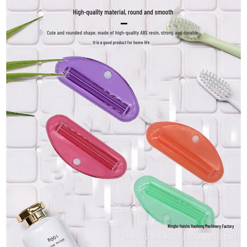 

Japanese Manual Roller Squeezer: Toothpaste, Facial Cleanser, Hand Cream - No Punching Required Transparent Green