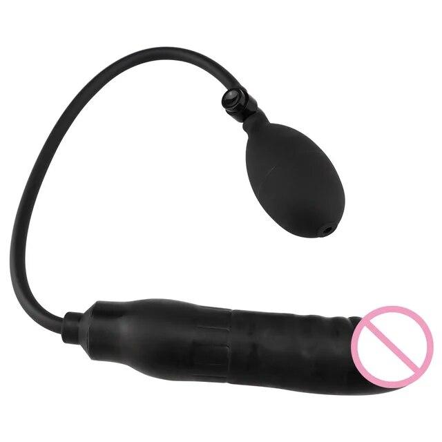 Produkte für Erwachsene Dildo für Analspielzeug Erweiterbarer Butt Plug Silikon Massager Sexspielzeug für Frauen Männer Aufblasbarer Anal Plug Hinterhof