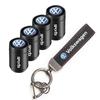 T23-Car Tire Wheel Valve Caps Cover Suede Car Key Chain Ring Keychain For ID GTI Golf Polo Passat Tiguan Jetta Beetle CC