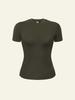 Deoineoseu Tight Basic T-Shirt (Khaki Green)